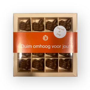 Chocoladeduimpjes Dag van de Zorg! Brievenbuspost - Macaronstore.nl