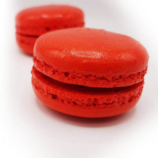 35 stuks Rode Macaron Aardbeien - Macaronstore.nl
