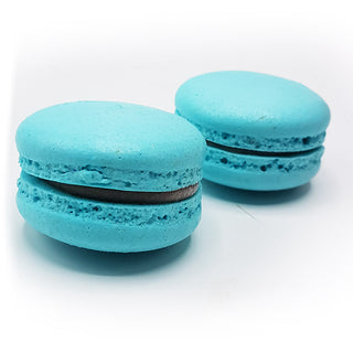35 stuks Lichtblauwe Macaron Bosvruchten - Macaronstore.nl