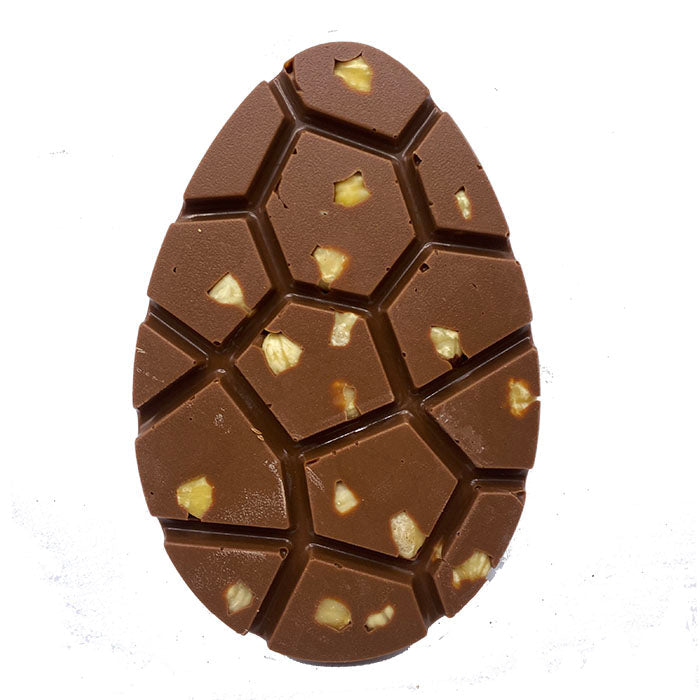 Easter egg tablet. Milk chocolate with whole hazelnuts Mailbox