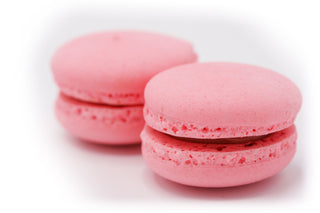35 stuks roze macarons Frambozen - Macaronstore.nl